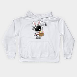 Cute Astronaut with Rabbit Ears Kids Hoodie